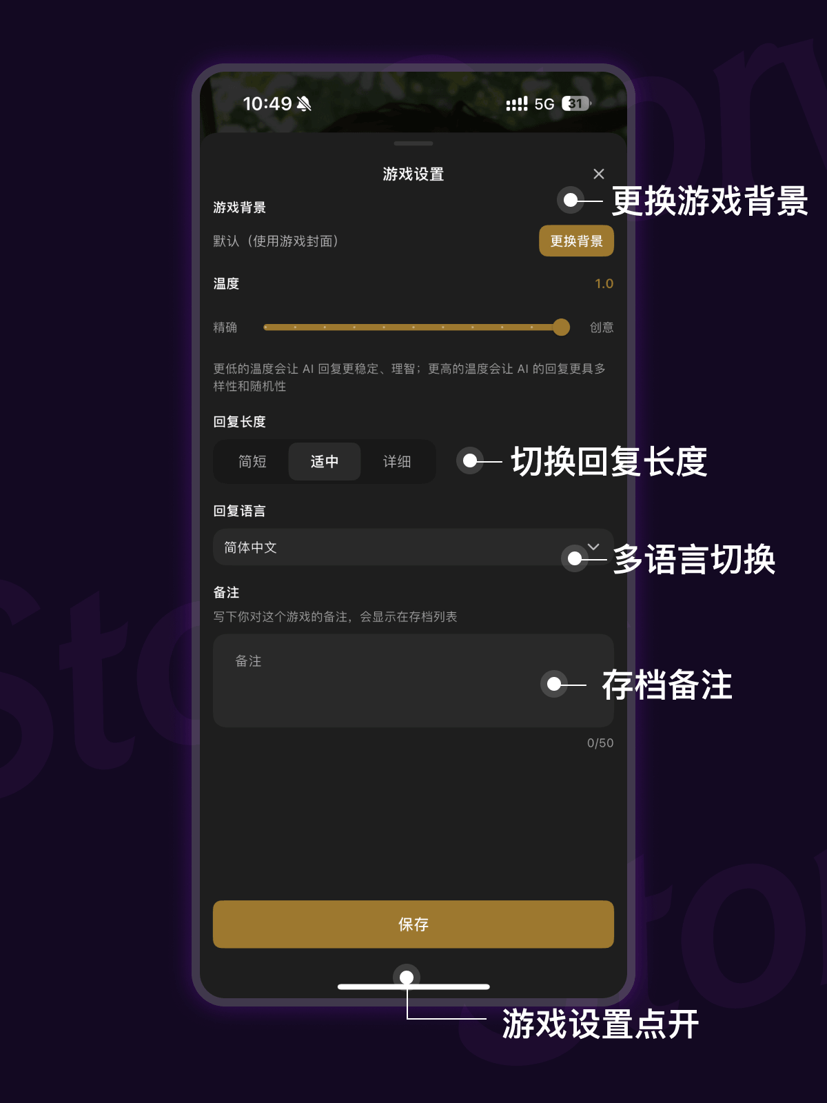 游戏设置